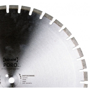 Tarcza diamentowa 700x60.0-25.4mm PORO ADIAM 102016