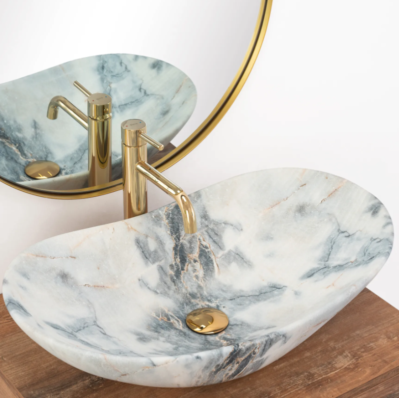 Umywalka nablatowa Rea Royal 60 Granit Mat