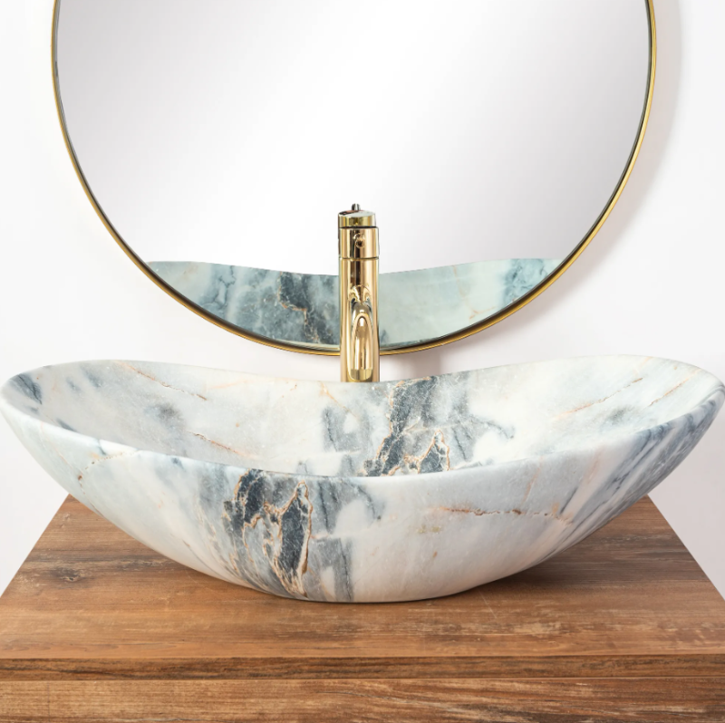 Umywalka nablatowa Rea Royal 60 Granit Mat