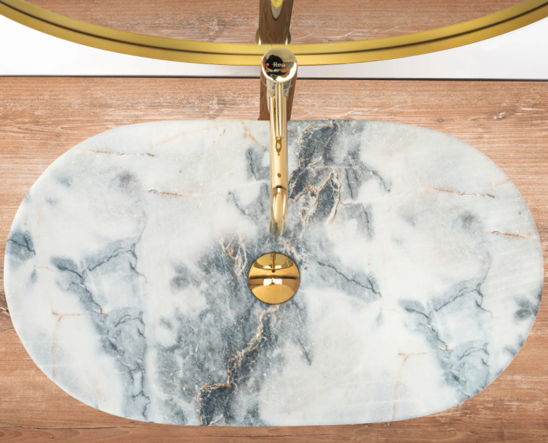 Umywalka nablatowa Rea Royal 60 Granit Mat