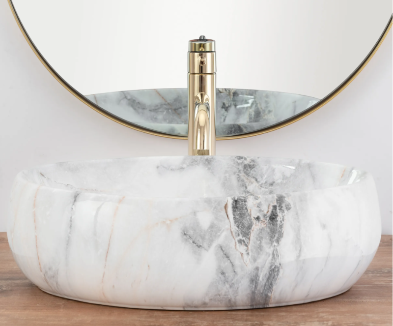 Umywalka nablatowa Rea Linda Granit