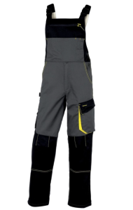 Ogrodniczki D-MACH szaro-żółte rozm. XL DELTA PLUS DMSALGJXG