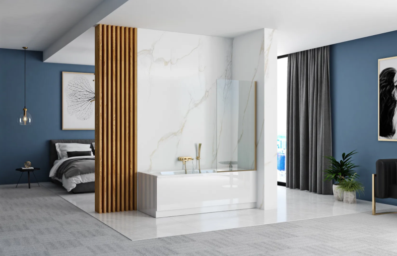 Parawan nawannowy Rea Elegant Gold