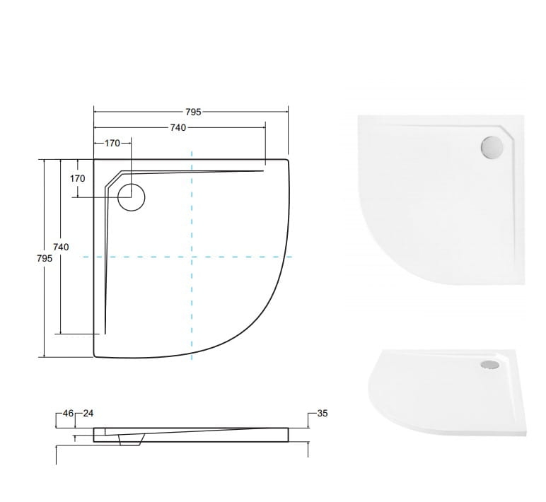 Brodzik Asco Ultraslim