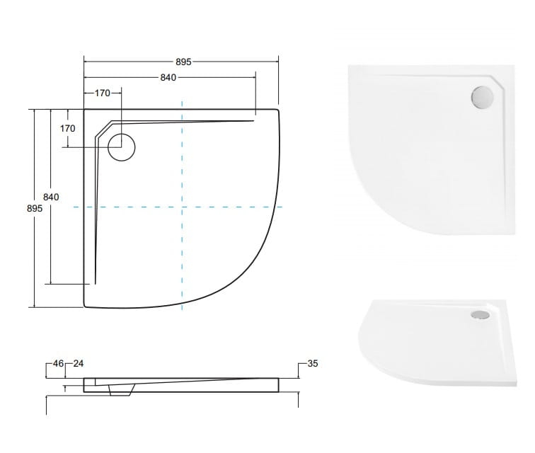 Brodzik Asco Ultraslim