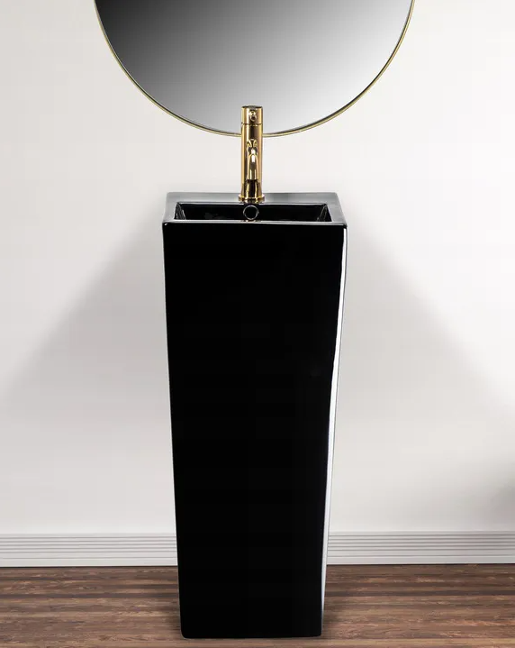 Umywalka wolnostojąca Rea Kamila Black