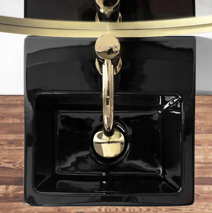 Umywalka wolnostojąca Rea Kamila Black