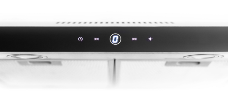 Okap kuchenny podszafkowy FOCUS Modo 50 IN (Inox+Czarny)