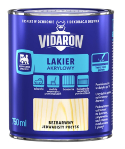 Lakier akrylowy bezbarwny 10l VIDARON 