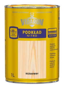 Lakier NITRO bezbarwny podkładowy 1l VIDARON 