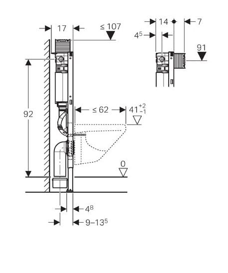 stelaż Geberit 98 cm
