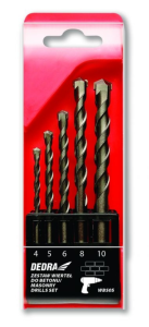 Zastaw wierteł 5 sztuk DEDRA WBS05