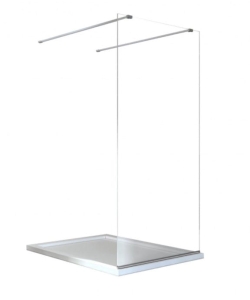 Ścianka prysznicowa Besco Aveo Due Walk-In 140x195 cm - dodatkowo 5% RABATU na kod  BESCO5