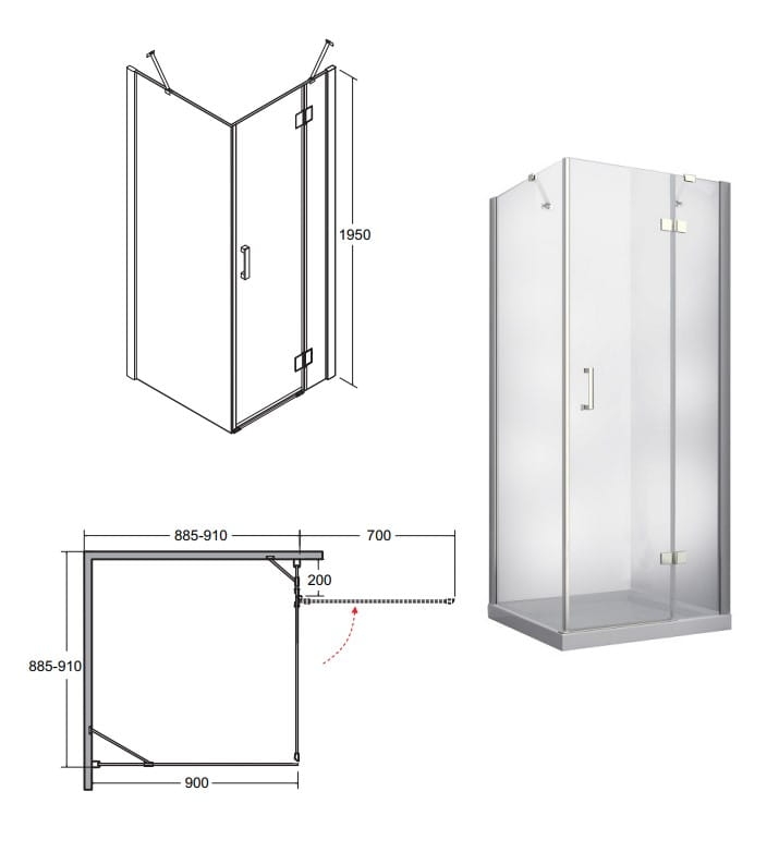 Kabina Viva kwad.90 P