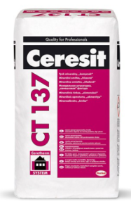 Tynk mineralny Ceresit CT-137 ziarno 1,5mm biały 25 kg 