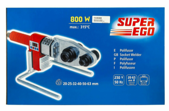 Zgrzewarka SUPER-EGO 20-25-32-40-50-63 LOGO TOOLS 13.SE200