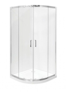 Kabina prysznicowa półokrągła Besco Modern 80x80x185 szkło mrożone - dodatkowo 5% RABATU na kod  BESCO5