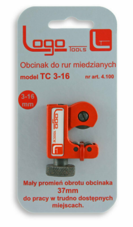 Obcinak do rur miedzianych TC 3-16 LOGO TOOLS 4.100