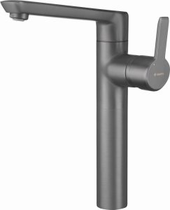 Bateria Umywalka Deante Arnika Titanium wysoka z korkiem klik-klak