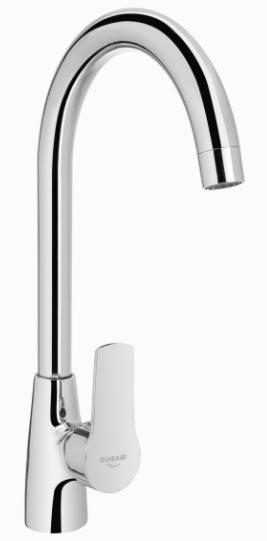 Bateria zlewozmywakowa z wylewką L Invena Verso chrom BZ-82-L01-X