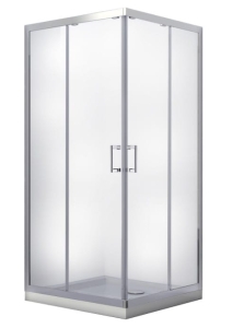 Kabina prysznicowa kwadratowa Besco Modern 90x90x185 szkło przezroczyste - dodatkowo 5% RABATU na kod  BESCO5