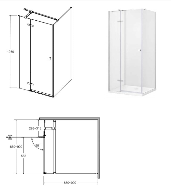 Kabina kwadratowa Pixa Lewa