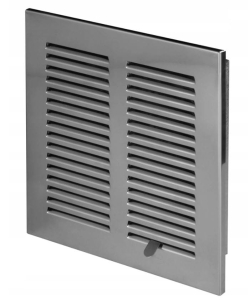 Kratka wentylacyjna metalowa AWENTA VELITE stal nierdzewna 14x14, MVZ2N