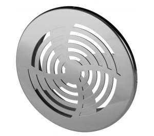 Kratka wentylacyjna metalowa AWENTA VELITE nierdzewna fi150, MVZ14N