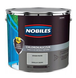 Farba, emalia Nobiles  chlorokauczuk 10LPOPIELATY ŚREDNI