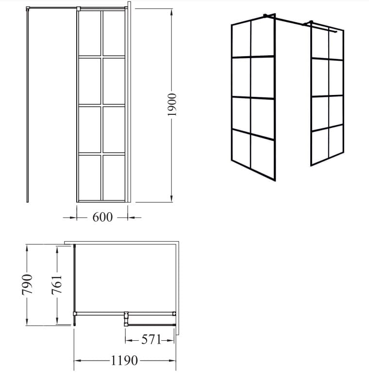 Kabina Excea 120x80