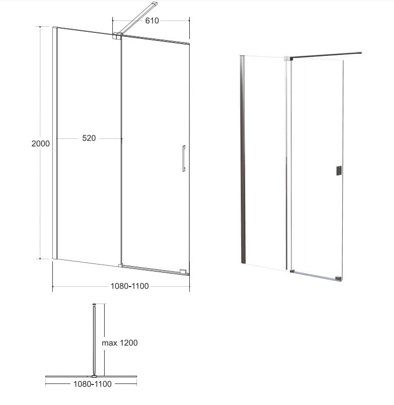 Kabina Walk In Vayo 110