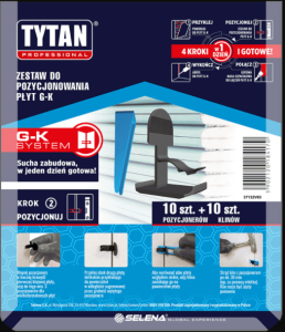 ZESTAW TYTAN DO POZYCJONOWANIA PŁYT G-K 200+100