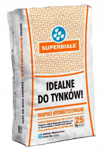 Wapno hydratyzowane Super Białe Bukowa 25 kg 