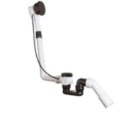 Syfon wannowy napełniany przez przelew "clic-clac" Palazzani  Black Matt 99146638