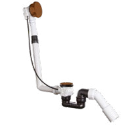 Syfon wannowy napełniany przez przelew "clic-clac" Palazzani  Copper 99146634