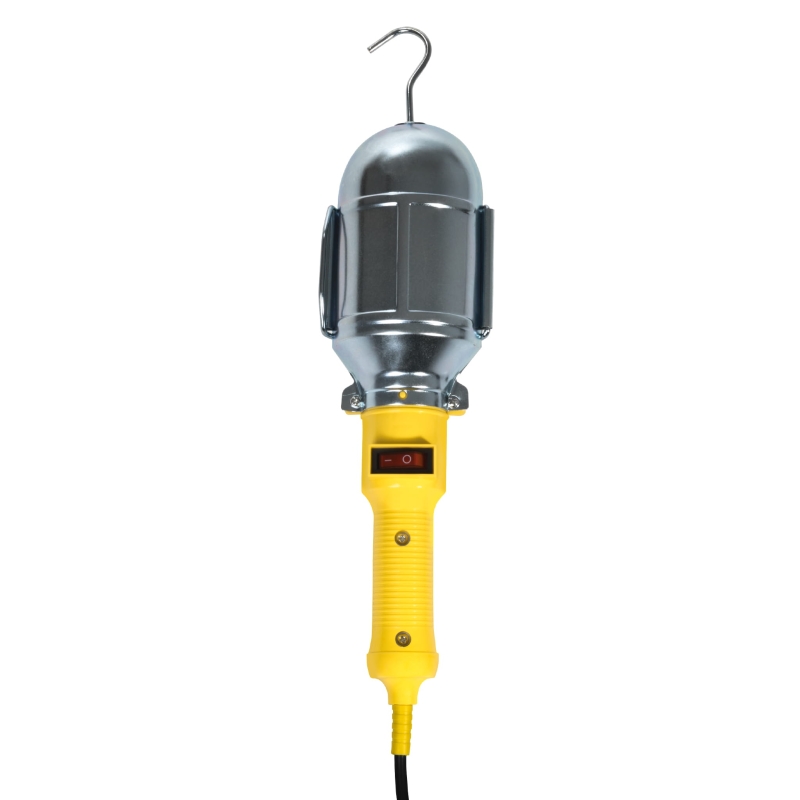 Lampa warsztatowa przenośna z hakiem i włącznikiem E-27 PLASTROL