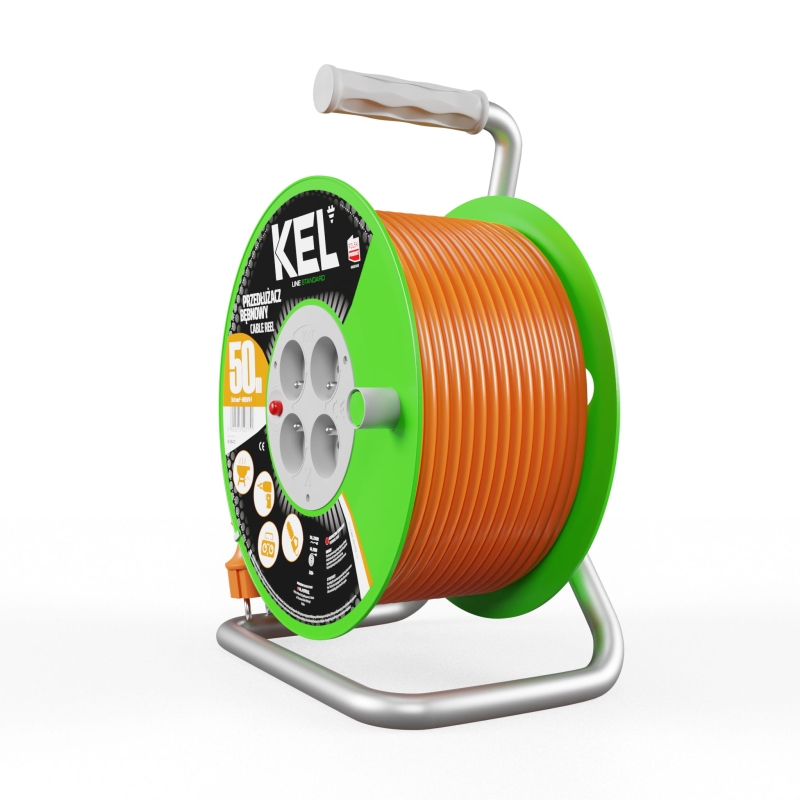 Przedłużacz bębnowy 3x1,0 mm2 50 m Standard Line Plastrol