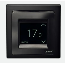 Termostat czarny z wyświetlaczem DEVIreg Touch 140F1069