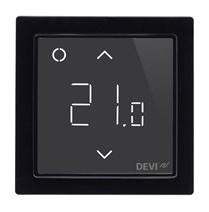 Termostat WiFi czarny z wyświetlaczem DEVIreg Smart 140F1143