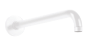 Ramię prysznicowe ścienne 350mm Palazzani White Matt 9926V243