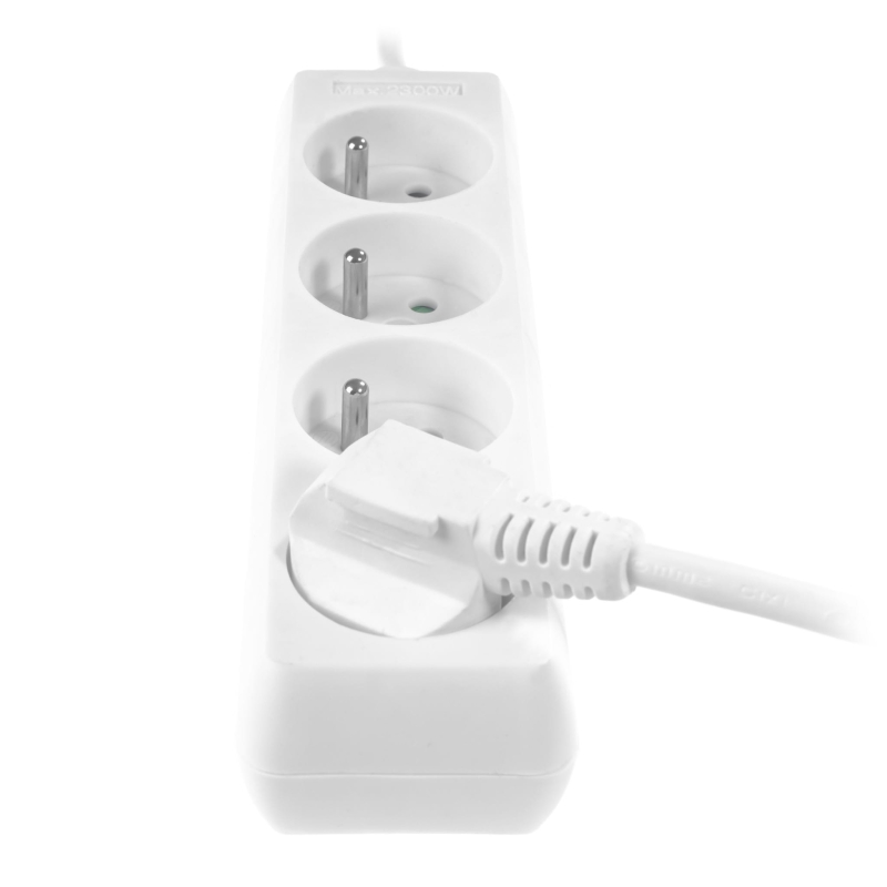 Przedłużacz 4 gniazda z uziemieniem 3m Plastrol