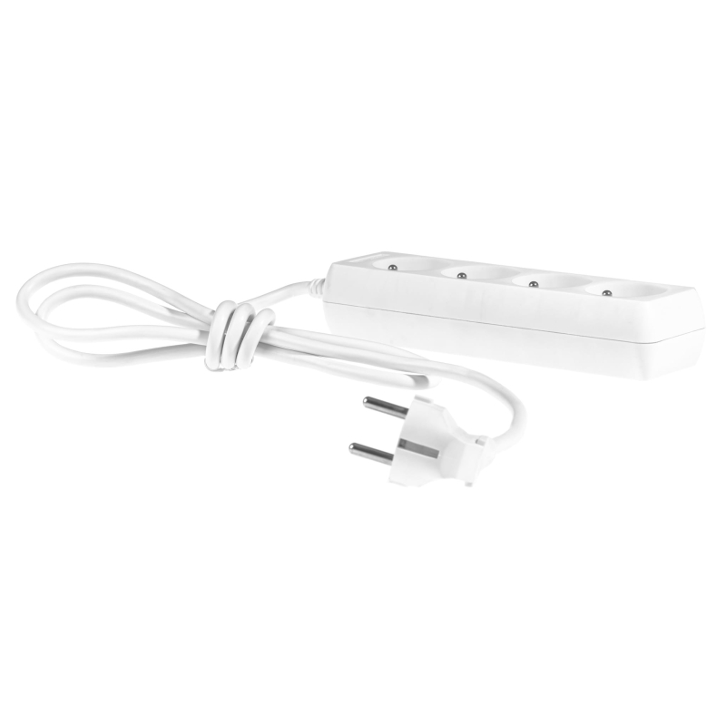 Przedłużacz 4 gniazda z uziemieniem 3m Plastrol