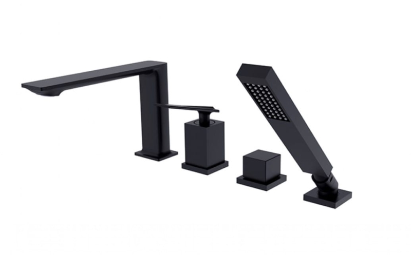 Bateria wannowa 4-otw. Aspira czarna