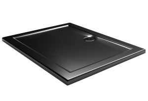 Brodzik prostokątny Sea-Horse 100 x 80 posadzkowy czarny