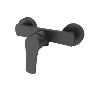 Bateria Natryskowa Sea-Horse Fogo Black ścienna czarny matt