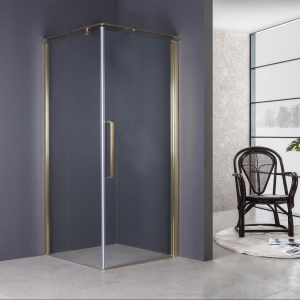 Kabina prysznicowa kwadratowa Sea-Horse  80x80x199,7 - szkło przezroczyste  BK260T08Z- złota