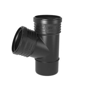 Trójnik redukcyjny Wavin Sitech+ czarny 110x75/67,5° 3067770 