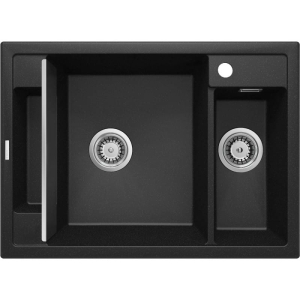 Zlewozmywak Deante Magnetic granitowy 1.5-komorowy grafit metalik 