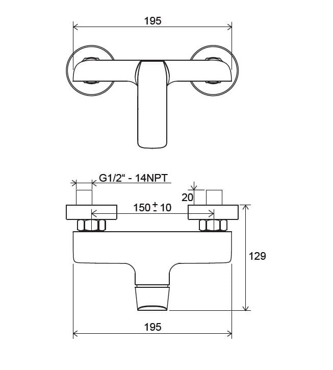 Bateria natryskowa Flat