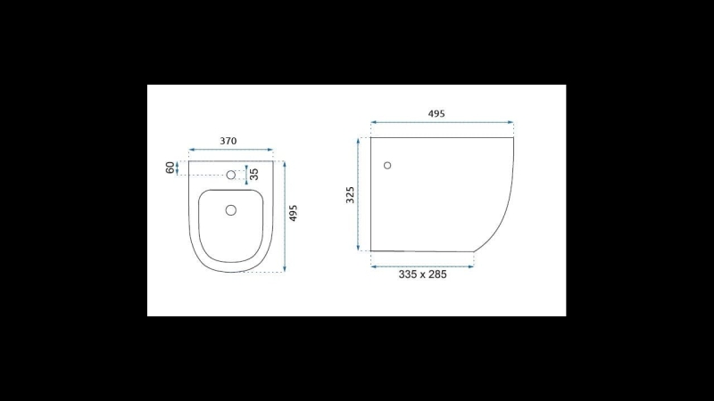 Bidet Podwieszany Carlo Mini Rea